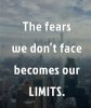 The fears we don't face become our limits.jpg